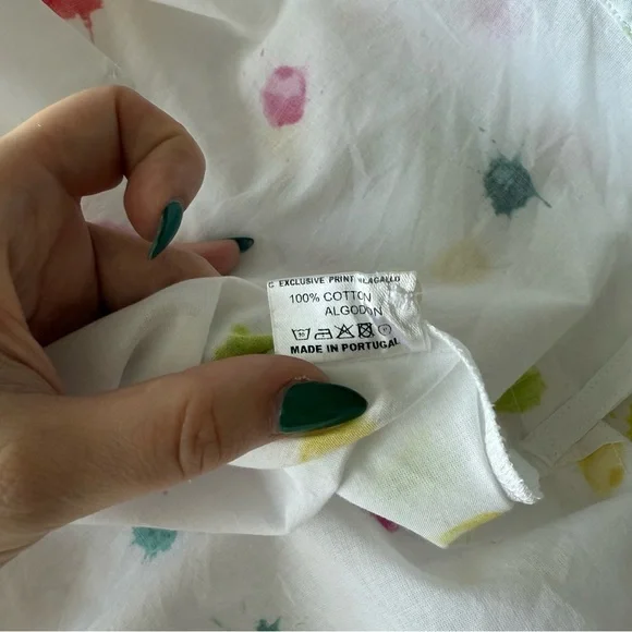 Vilagallo Multicolor Polka Dot Button Down Shirt - Picture 8 of 12